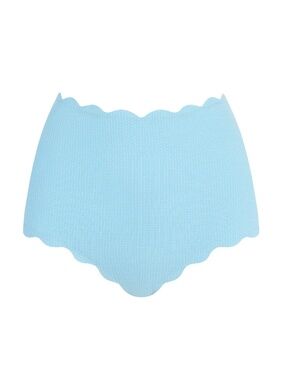 NWT Marysia Santa Monica High Waist Bikini Bottom in Air Blue | Size Small